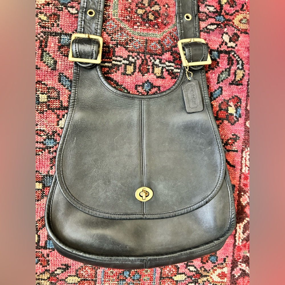 Vintage Coach NYC Pre-Serial Crescent Bag